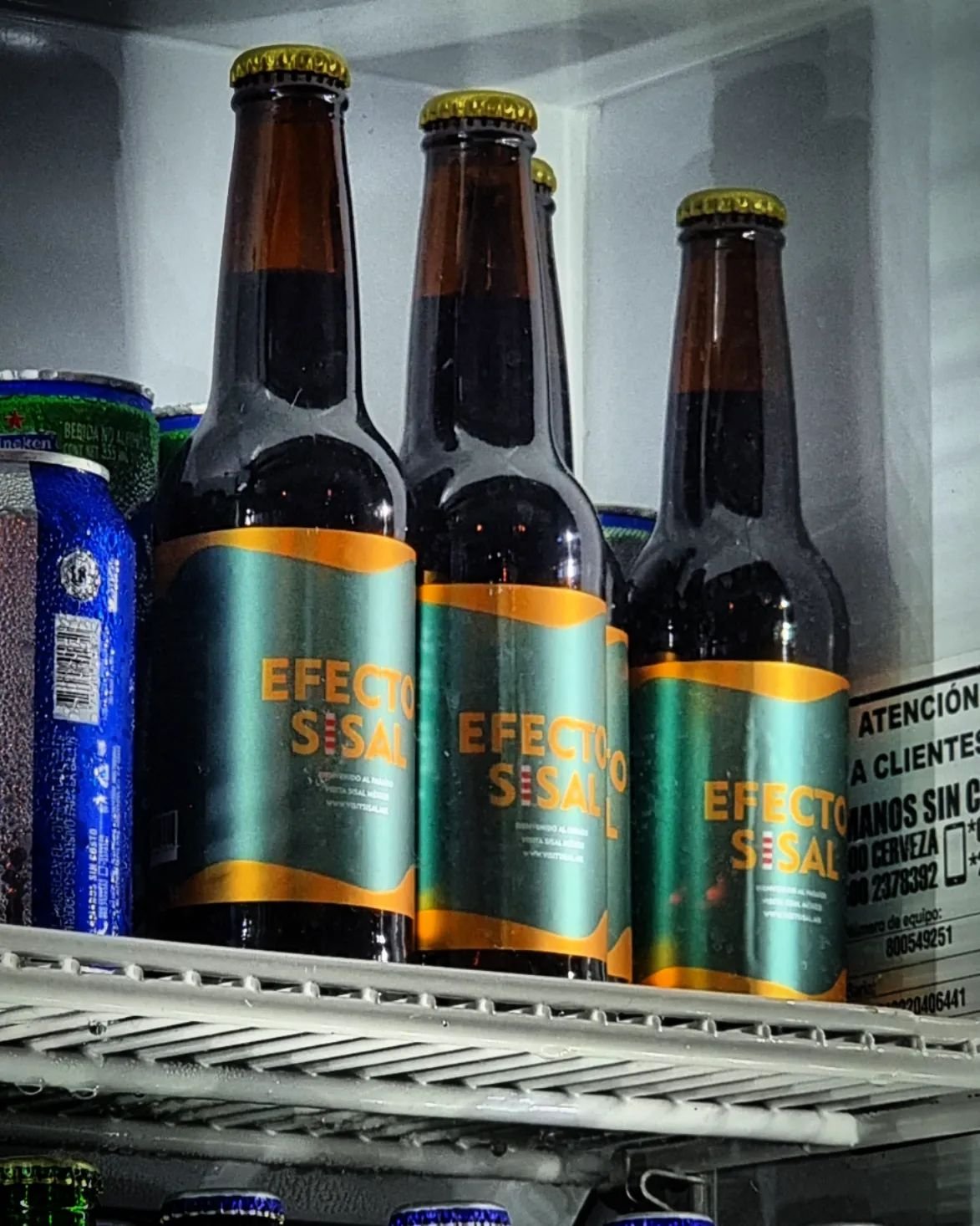 Colección completa Cervezas Sisal frías, etiquetas coleccionables souvenir del destino
